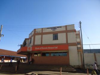 Charotar Patel Plaza and Bank of Baroda facade